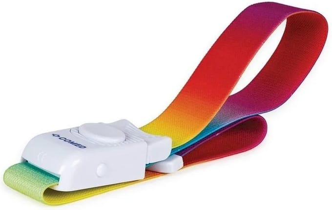 Stuwband - Tourniquet - regenboog - 48cm