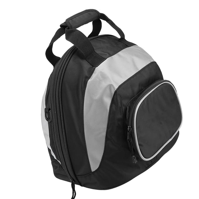 Multifunctionele Waterdichte Motorhelm Schoudertas Rugzak Draagbare Bagage(Grijs zwart ) gray