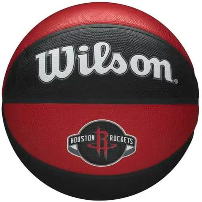 Wilson NBA Team Houston Rockets Bal, Unisex rode Basketbal 7 rood