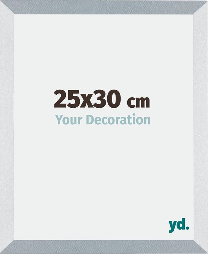 Your Decoration - Fotolijst 25x30 cm - MDF - Aluminium Geborsteld - Mura