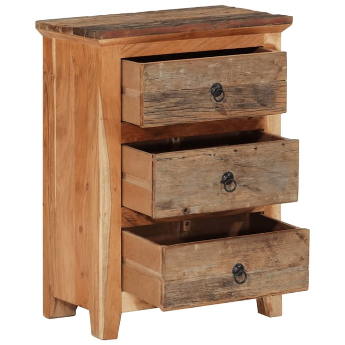 vidaXL - Bijzetkast - 55x33x75 - cm - massief - acaciahout