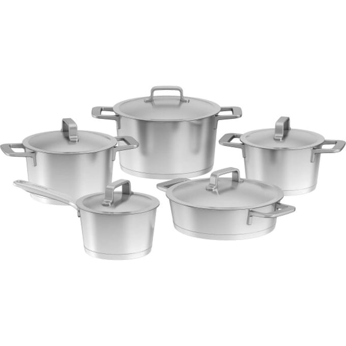 DiNA 10-delige kookpottenset Meta - Metaal - PFAS-vrij