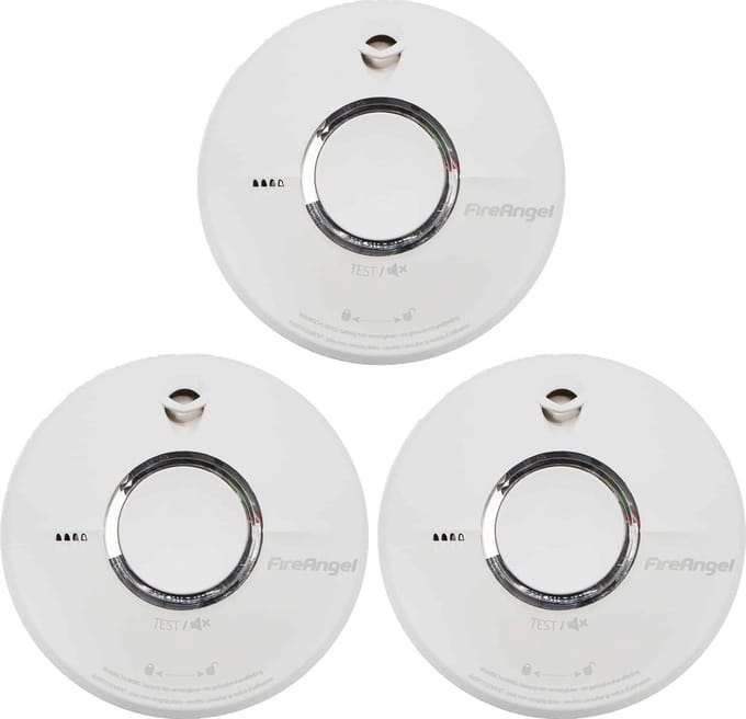 FireAngel ST-622 Rookmelder 3-pack - Opvolger van ST-620 - Verbeterde 10 jaar accu