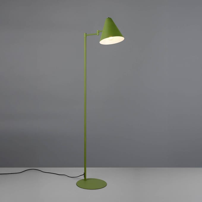 TRIO COSIMA - Vloerlamp - Groen - excl. 1x E14 4 W - Zwenkbaar