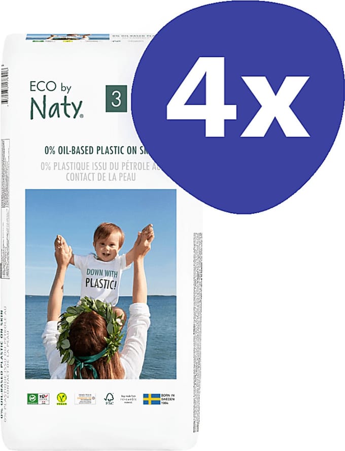Naty Luiers: Maat 3 (4-9 kg) (4x 50 stuks)