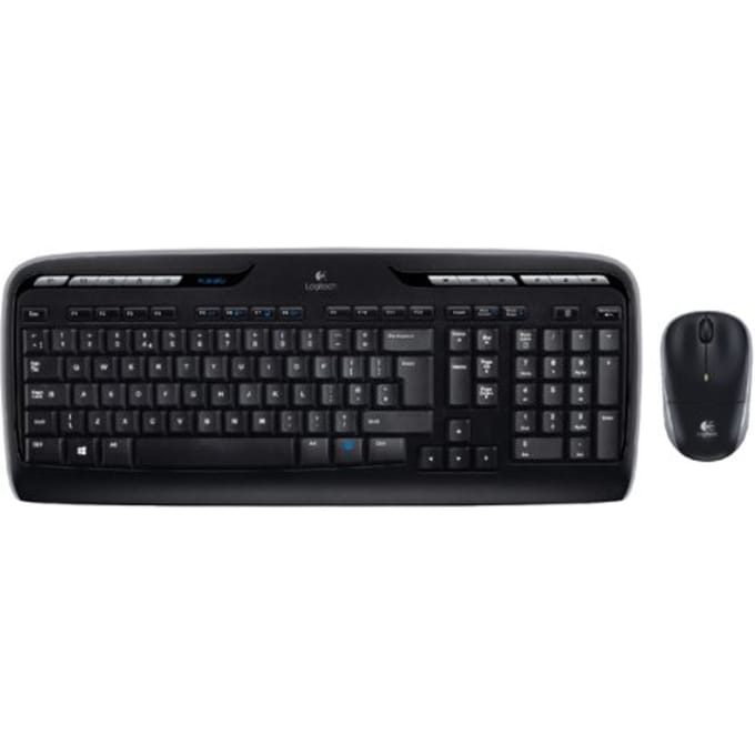 Logitech MK330 Draadloos Combo - US - Keyboard and mouse set - Engels (US international) - Zwart