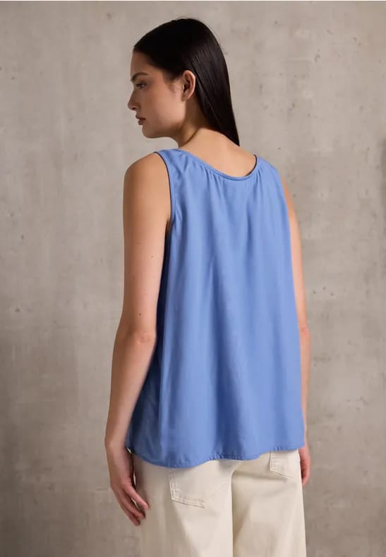 Blouse top met knoopdetail