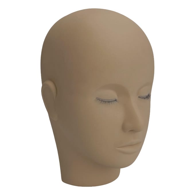 Wimperverlenging Mannequin Hoofd 3 Laags Wimpers Make-up Schoonheid Siliconen Oefen Training Pophoofd veelkleurig