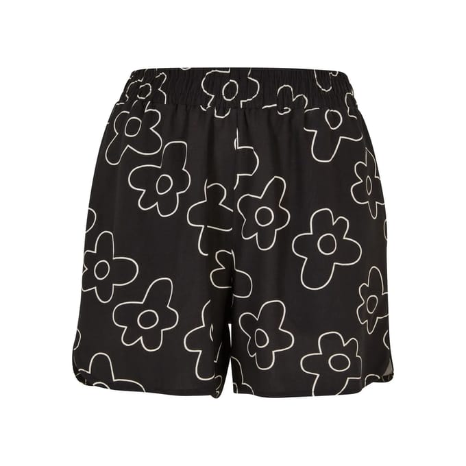 Urban Classics - All over Print Viscose Resort Korte broek - 4XL - Zwart/Wit