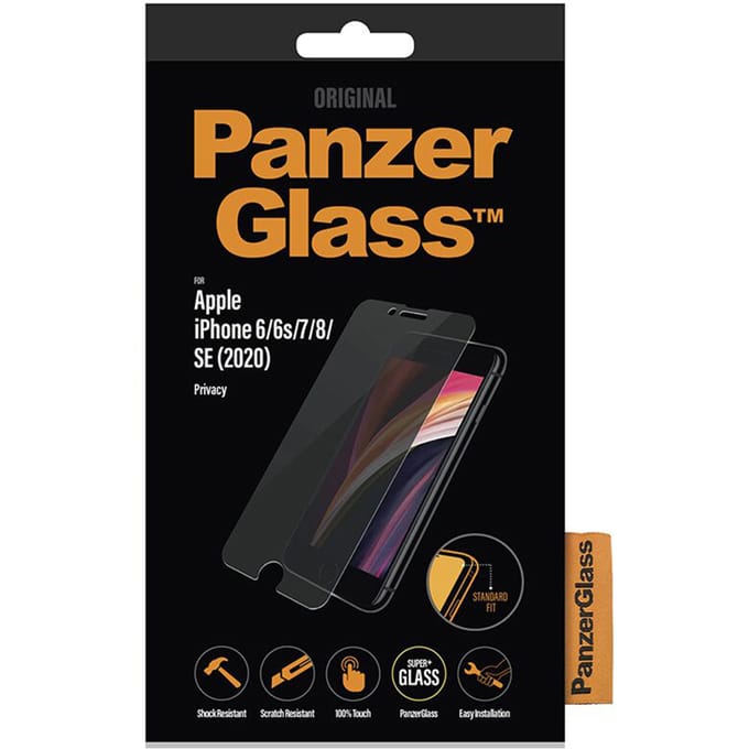 PanzerGlass Privacy Screenprotector Apple iPhone SE (2020/2022) | 8 | 7 | 6 | 6s | Standaard Fit