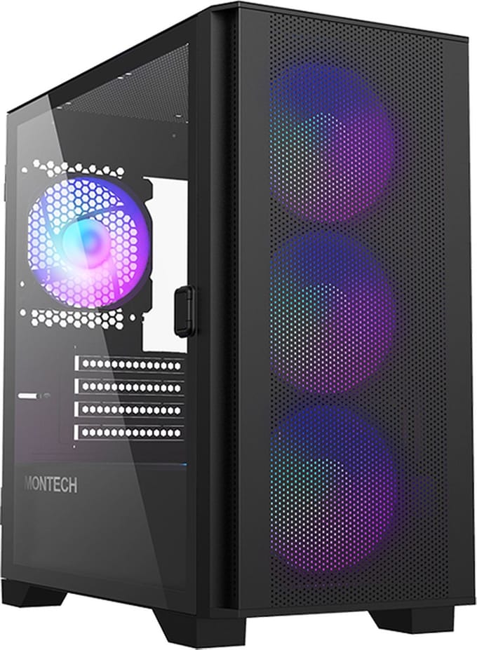 Montech Air 100 ARGB - Black - Case - Minitower - Zwart