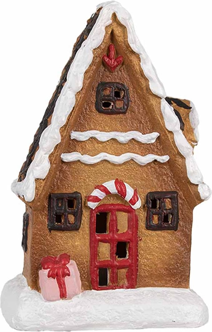 Clayre & Eef Gingerbread house 15 cm Bruin Keramiek