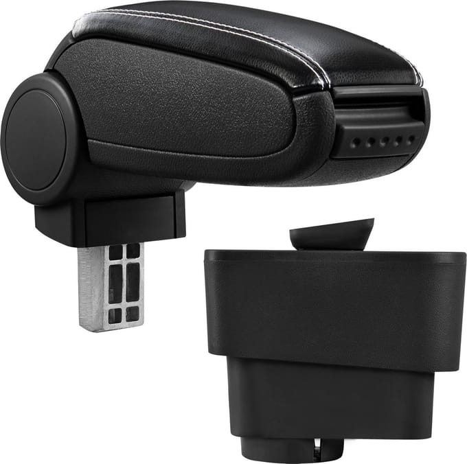 Armsteun Alfa Romeo MiTo vf 2008 kunstleer zwart en wit
