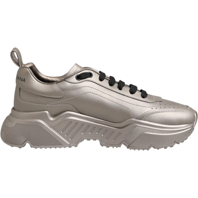 Dolce & Gabbana Zilveren DAYMASTER Leren Sneakers Voor Heren