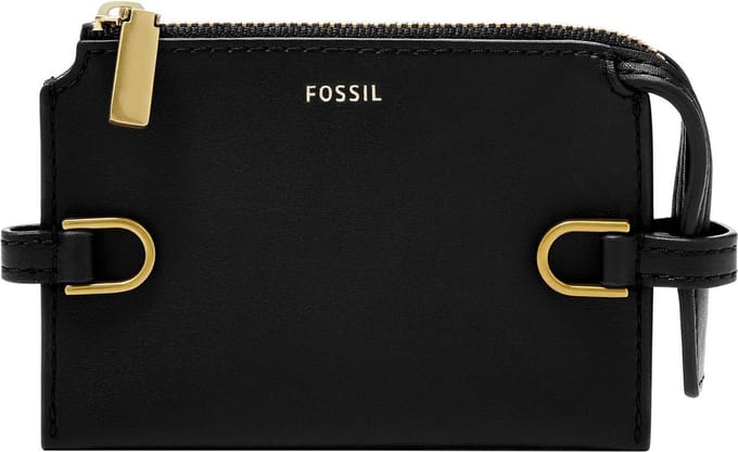 FOSSIL Kaarthoes Kier Card Case Black Zwart