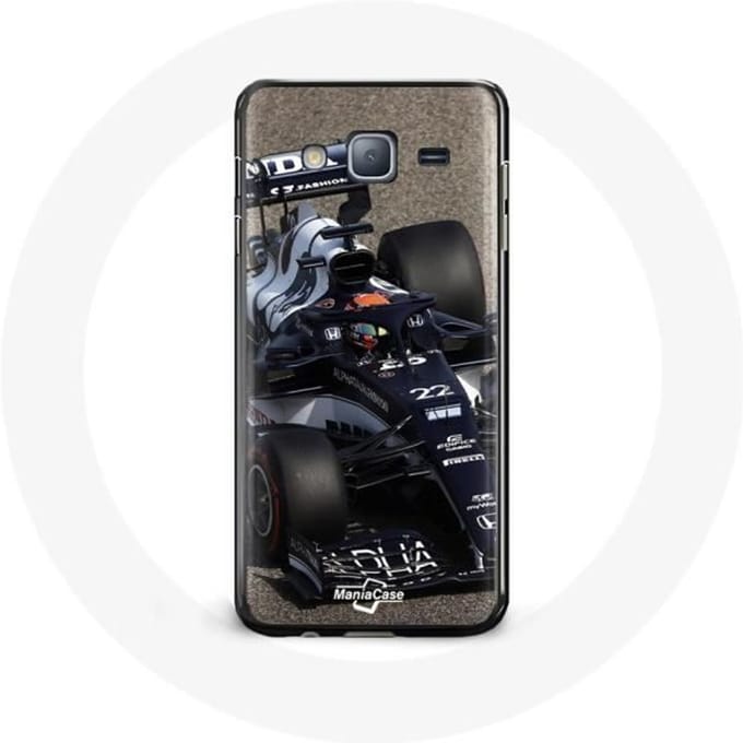 Coque - Formule 1 - Galaxy J3 2016 - Yuki Tsunoda - Souple - Bleu bleu