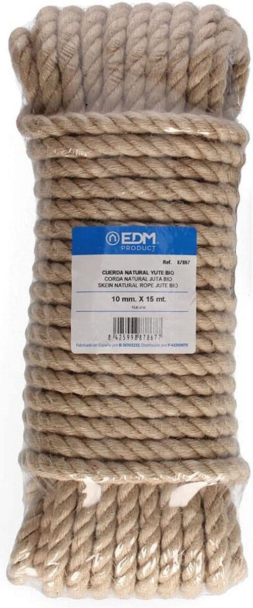 Gevlochten streng EDM 15 m Jute
