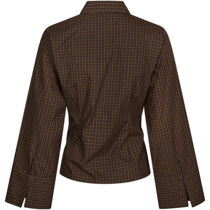 Blouse met asymmetrische knoopsluiting model 'Fenli'