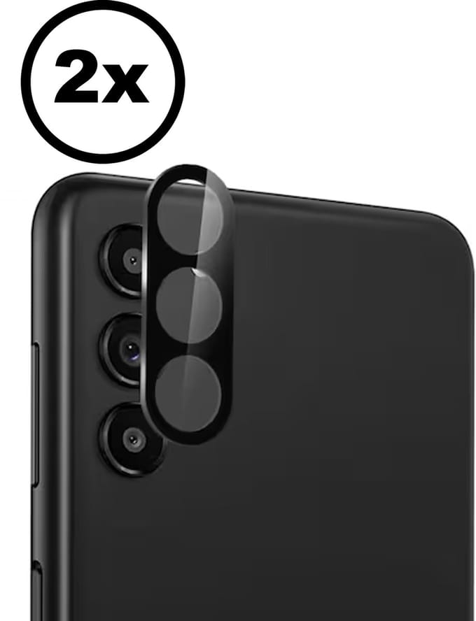 VOWLUX Camera Glass Full-Cover Screenprotector 2 Stuks voor Samsung Galaxy S21 Plus – Gehard Glas – 9H Bescherming