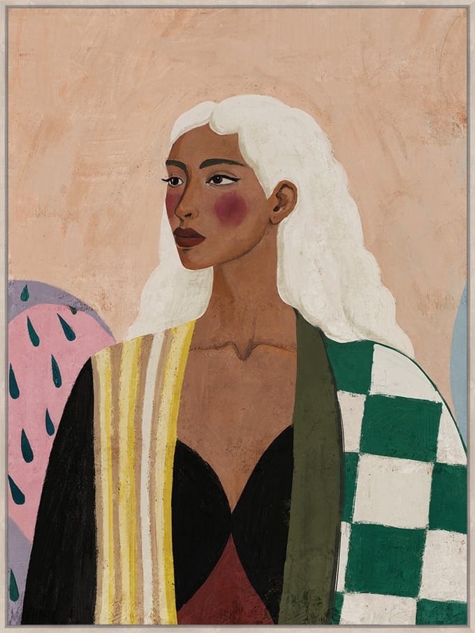 Schilderij Emerald Muse 70x90cm