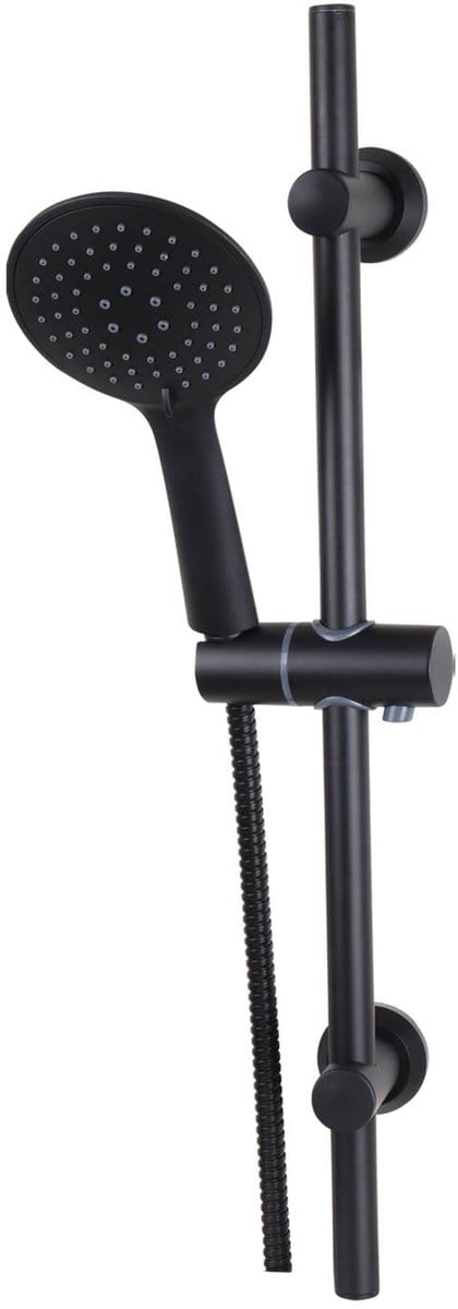 Glijstangset Differnz Deluxe 54 cm Met Handdouche en Doucheslang Zwart