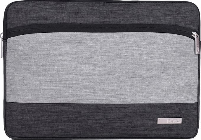 Laptophoes 14 Inch - Laptop Sleeve - Zwart / Grijs