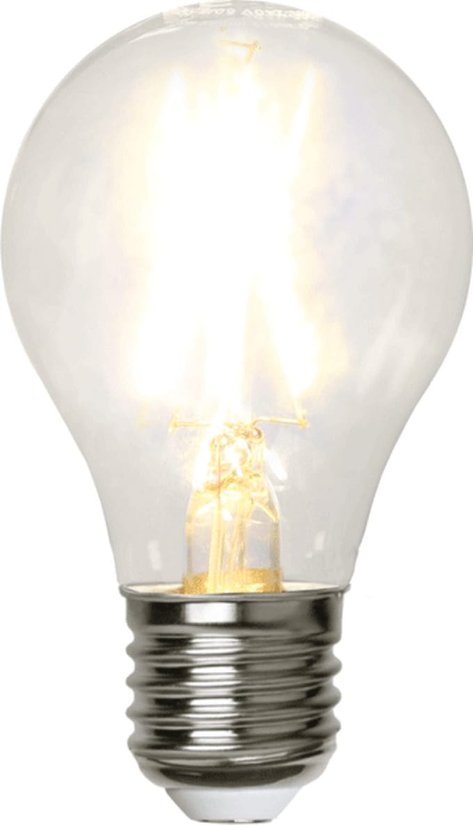 Peerlamp / Standaard bol met helder filament - E27 - 2W - 2700K