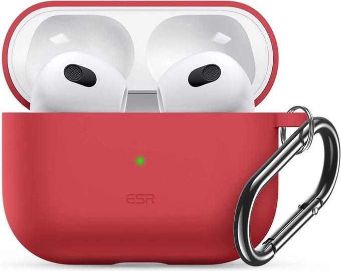 ESR Bounce Apple AirPods 3 Siliconen Hoesje Rood