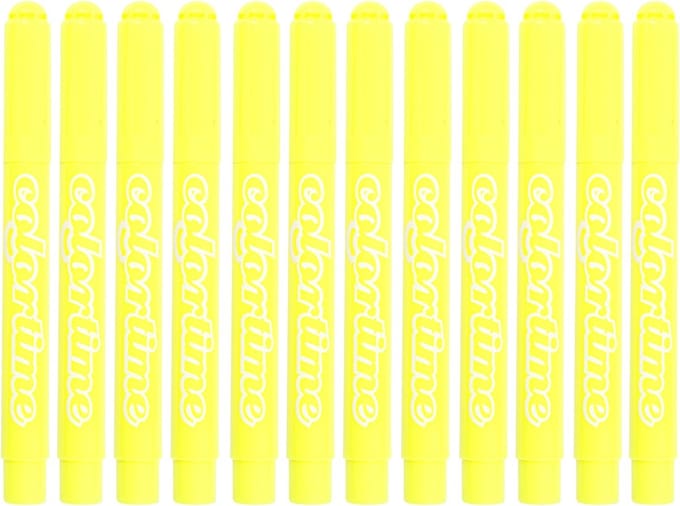Colortime stift, 5 mm lijn, citroengeel, 12 stuks