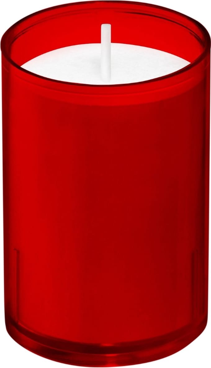 Bolsius - Horeca Relight - Navulling - 64/52 - 100 stuks per verpakking - Rood