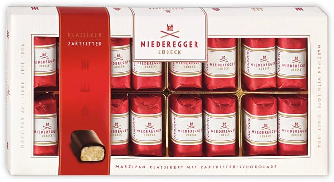Niederegger | Marsepein Chocolademelk | 10 stuks