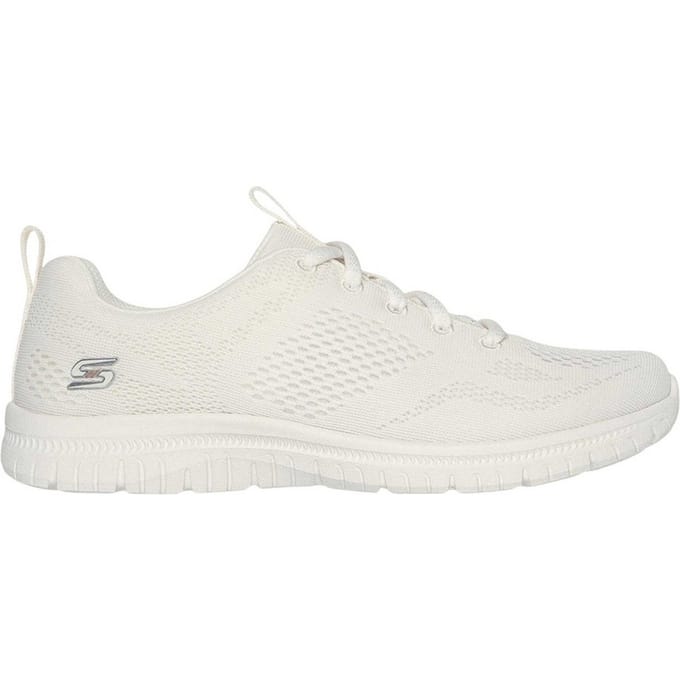 Skechers Dames/Dames Mesh Geheugenschuim Trainers (Gebroken wit)