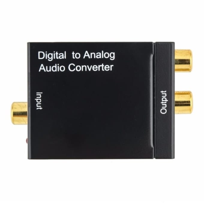 Dolphix Digitaal naar Analoog Audio Converter - DAC - stereo - Toslink