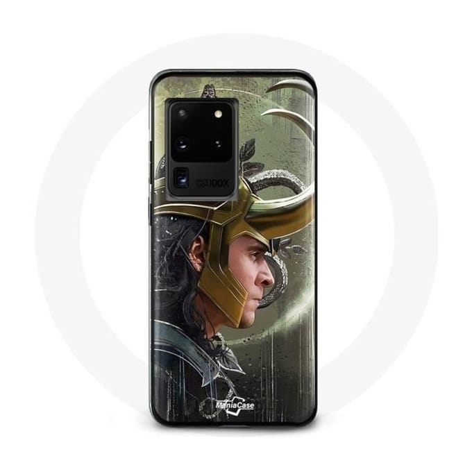 Coque - Maniacase - Samsung Galaxy S20 Ultra - Souple - Noir - Loki Thor Ragnarok noir