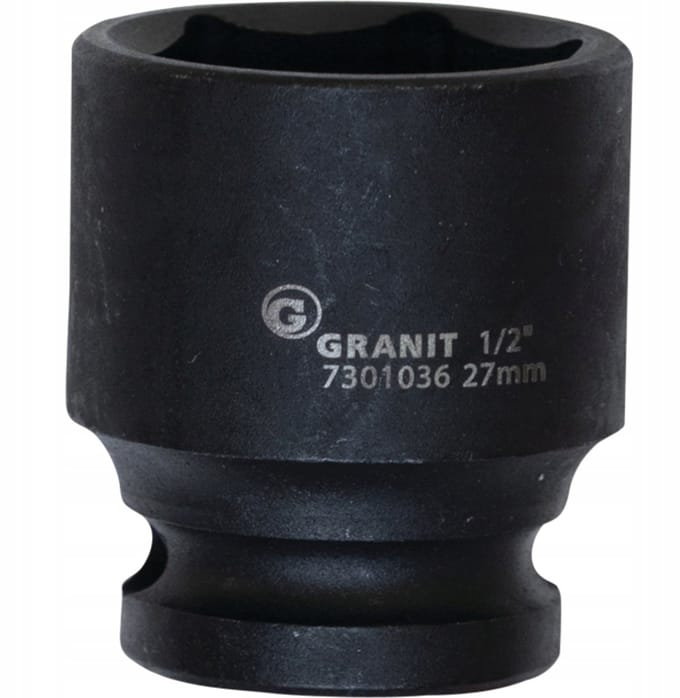 Slagdoppenset 1/2", 30 mm, 6-kant, kort