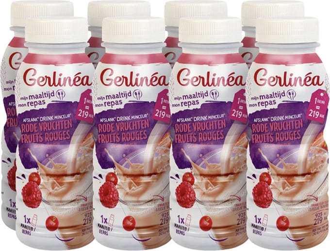 Gerlinéa | Drinkmaaltijd Rode Vruchten | 8 stuks | 8 x 236 ml