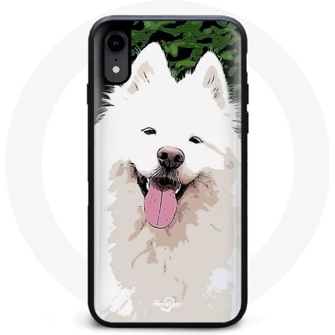 Coque Iphone X Chien Samoyède