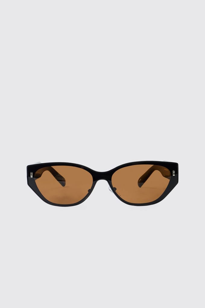 Round Chunky Sunglasses | Brown