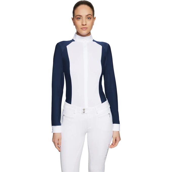 Dames wedstrijdpolo met lange mouwen Samshield Lucia Metal Dots
