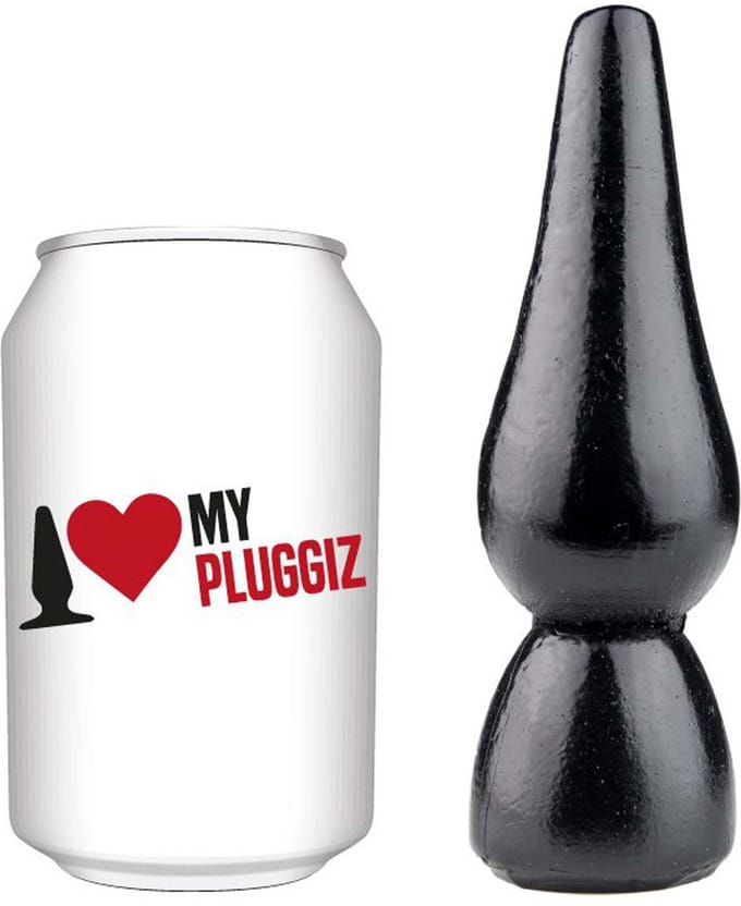 Gangbangster - Nuzz - Buttplug - 11 x 4,5 cm - PVC - Zwart