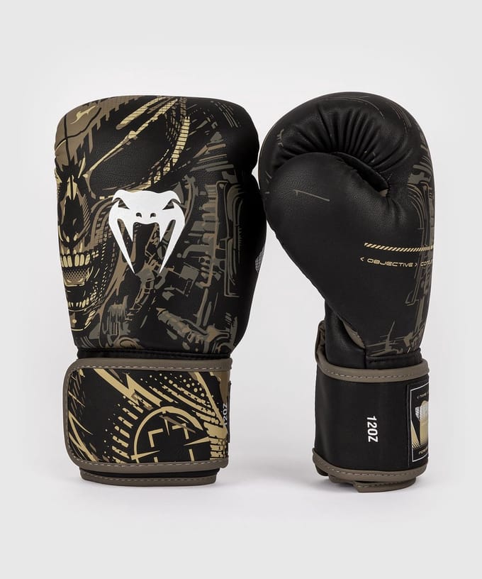 Venum Invader - Bokshandschoenen - Zwart/Zand - 14oz - Cyberpunk Design