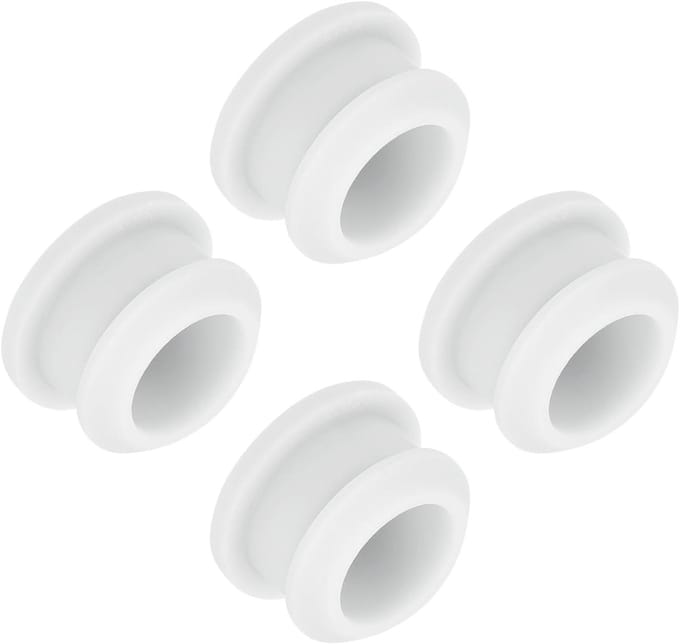 Gatdoppen - Afsluitdoppen - Gaten Af te Dichten - Hoge Elasticiteit - 4 Stuks 15mm - Wit