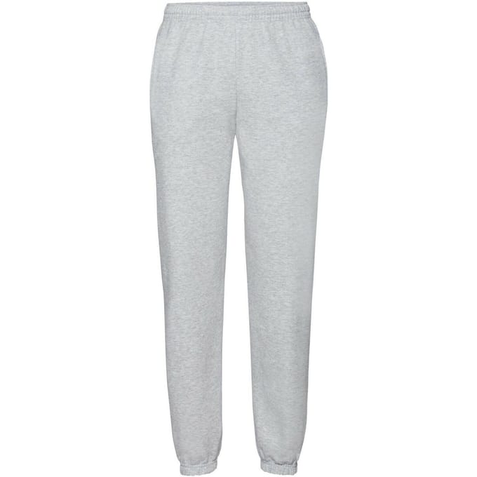 Fruit of the Loom Elastische joggingbroek heren (Heide Grijs)