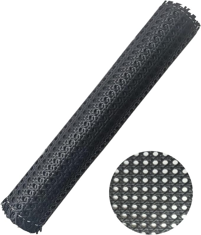 Zwart Rotan Rollen 40 cm x 2 Meter voor Meubels en Decoratie