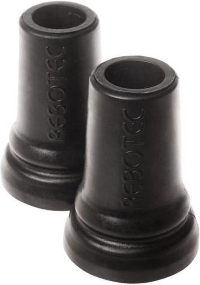 Krukdoppen 17 mm Zwart - Set van 2