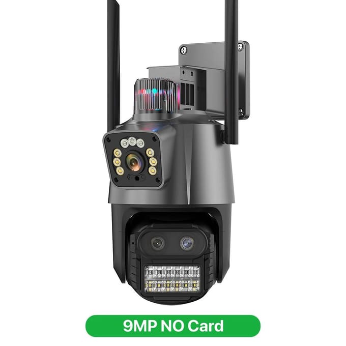 9MP EU WIFI IP-camera 4K HD Dual Screen PTZ-camera Auto Tracking Beveiliging CCTV-camera 4MP P2P Videobewaking iCSee 9MP NO Card