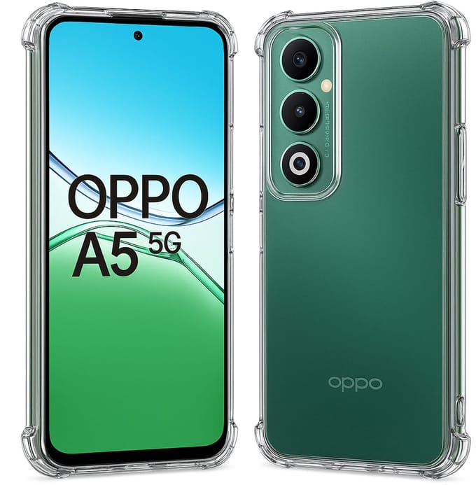 TechNow Hoesje geschikt voor OPPO A5 5G Hoesje Screenprotector - Extreme Shock Case – Case Transparant
