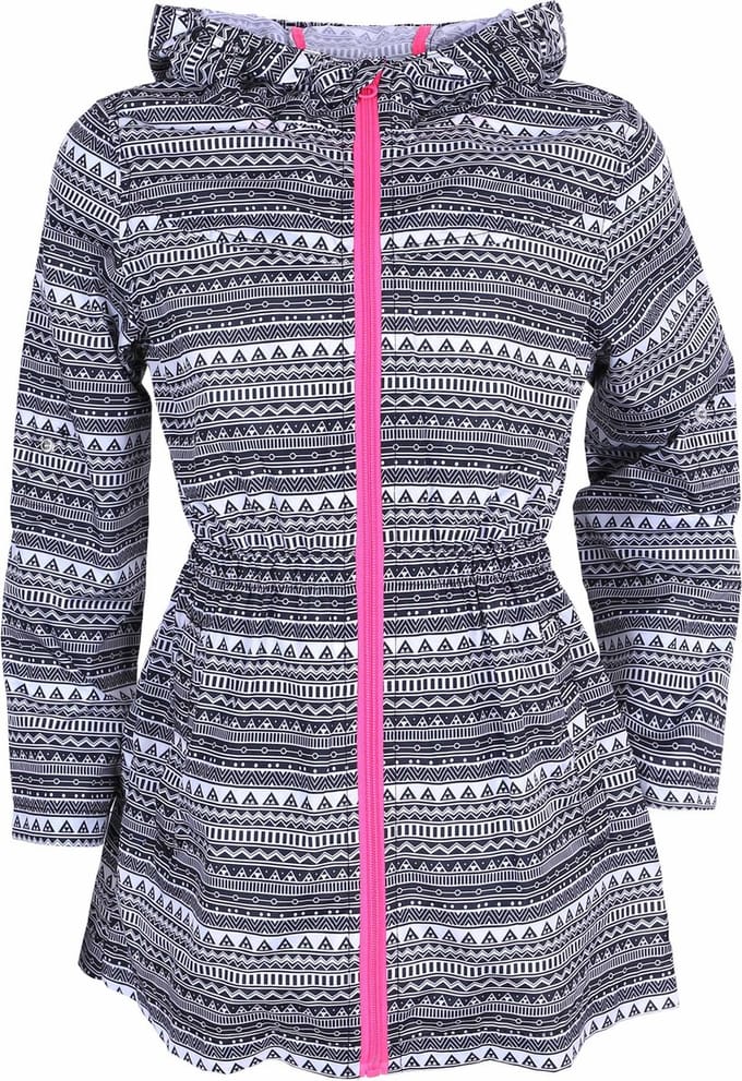 Zwart-witte parka met capuchon