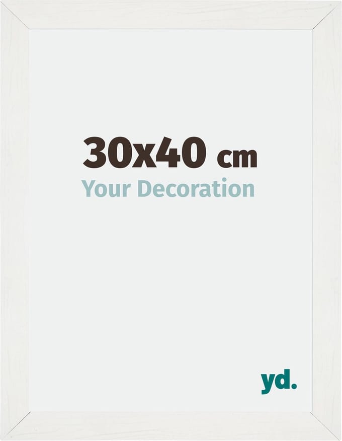 Your Decoration - Fotolijst 30x40 cm - MDF - Wit Geveegd - Mura