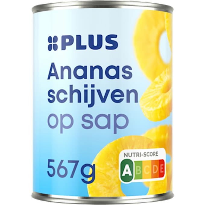 Ananas schijven op sap